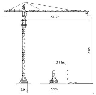 鴻達(dá)建工 QTZ50 起重機圖片