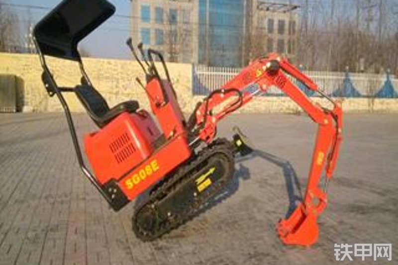 华夏山工SG08E挖掘机整机外观
