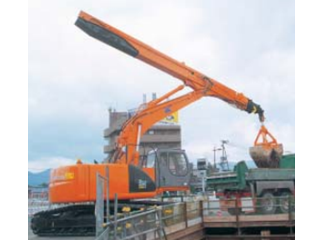 原裝日立 ZAXIS330LC伸縮型蛤殼式抓斗 挖掘機(jī)圖片