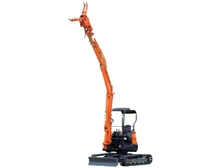 原裝日立 ZAXIS35U木結(jié)構(gòu)房屋拆除 挖掘機(jī)圖片