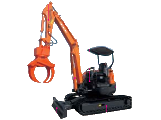 原装日立 ZAXIS35UL后方超小回转型林业用 挖掘机图片