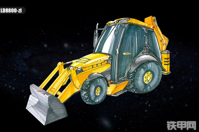 雷道机械ld8800-zl轮式滑移装载机