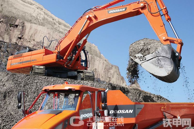 迪万伦DX500LC-G挖掘机整机外观