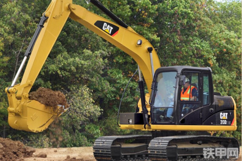 卡特彼勒CAT®313D2 GC 小型液压挖掘机整机外观