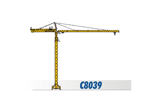 四川建设C8039起重机整机外观