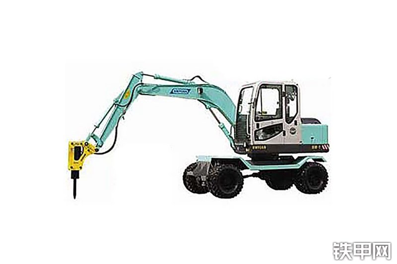 新源65w-7P(带破碎锤)挖掘机整机外观