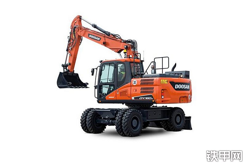 迪万伦DX160W-5挖掘机整机外观