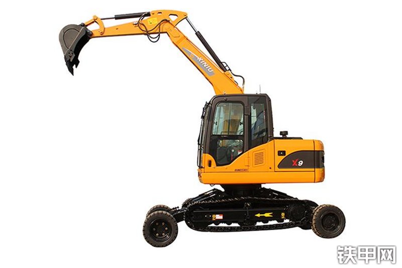 犀牛重工x9轮式履带挖掘机
