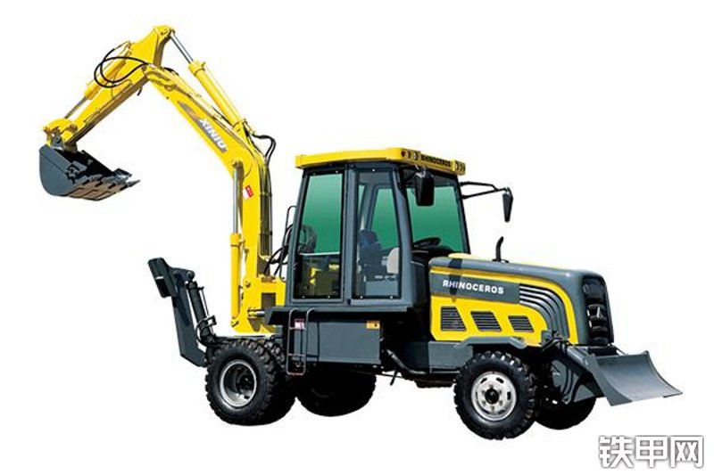 犀牛重工XN8180半回转轮式挖掘机整机外观