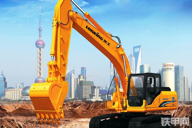 龙工LG6215D挖掘机整机外观