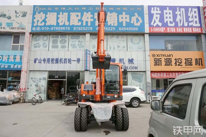 新源XY75W-9挖掘机整机外观