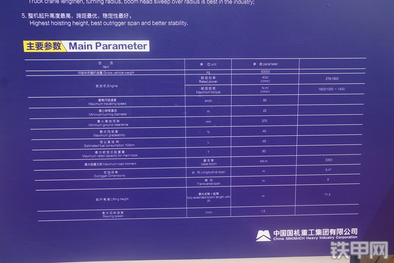 国机重工gtc080起重机展会( )