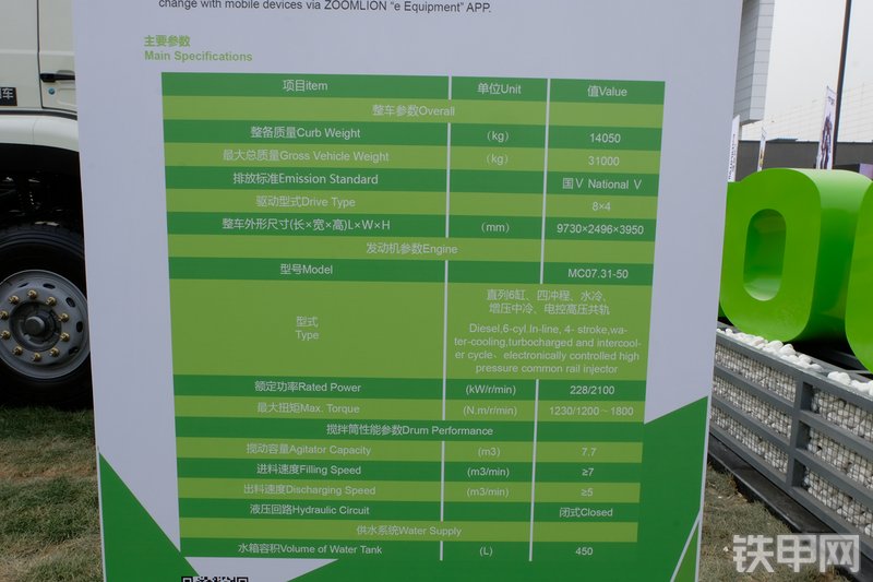 中联重科ZLJ5318GJBHE搅拌运输车展会( )