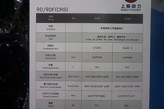 上柴SC9DF280发动机展会( )