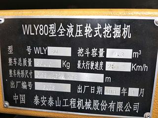 岱峰WLY80挖掘机局部