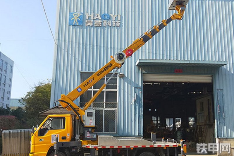 昊意科技江铃23米蓝牌高空作业机械整机外观