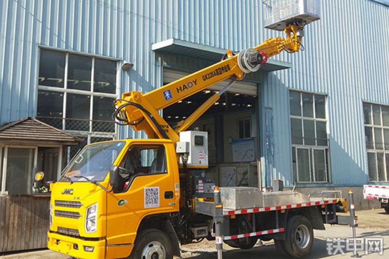 昊意科技江铃23米蓝牌高空作业机械整机外观