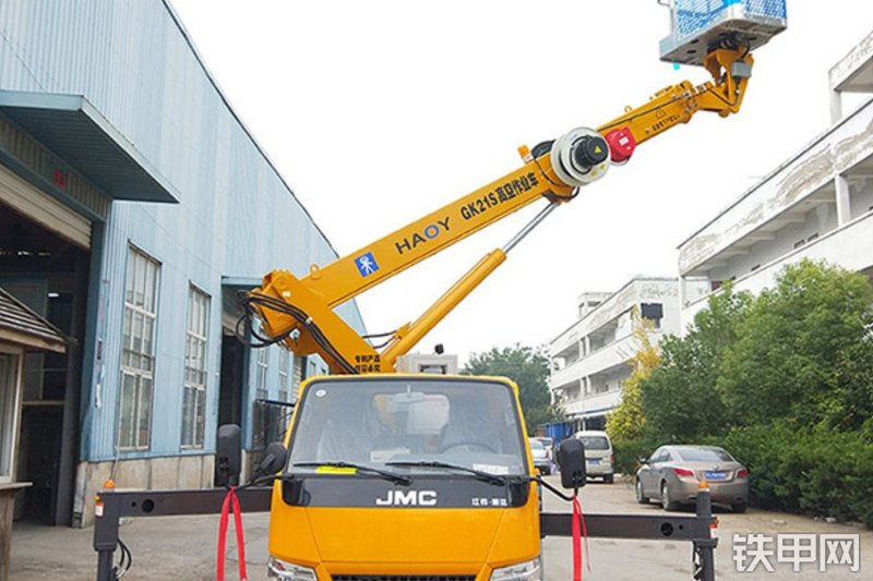 昊意科技江铃21米蓝牌高空作业机械整机外观