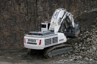 利勃海尔R9150B矿山挖掘机整机外观