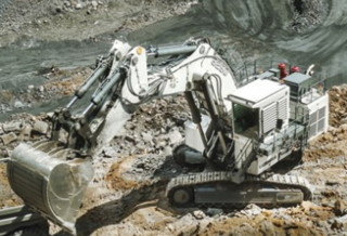 利勃海尔R9250矿用挖掘机整机外观
