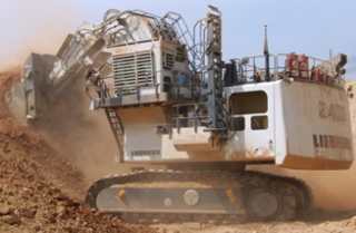 利勃海尔R9400矿用挖掘机整机外观