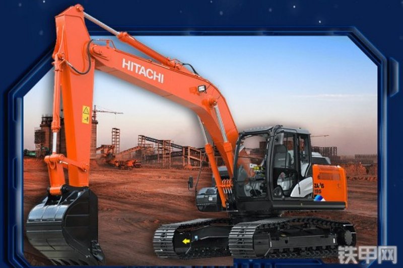 日立ZX195-5A挖掘机整机外观