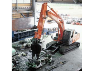 原装日立ZAXIS200汽车解体用抓取型挖掘机整机外观