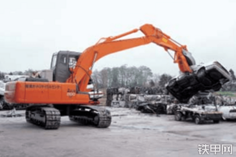 原装日立ZAXIS230LC带叉臂的起重磁铁式挖掘机整机外观