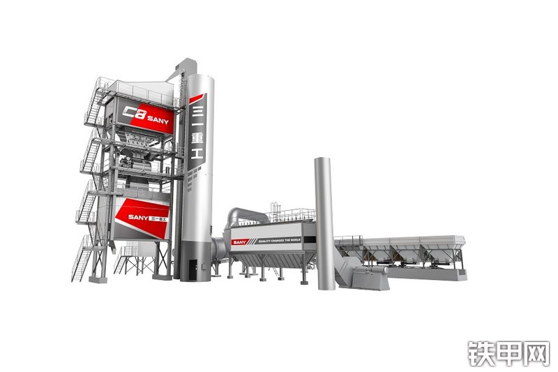 三一重工SLZ4000C8沥青搅拌站整机外观