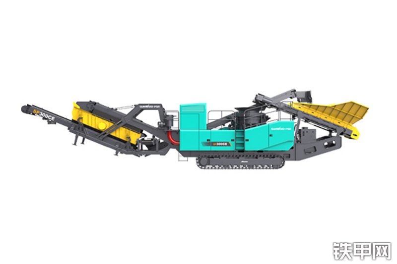 山河智能SP300CE移动破碎站整机外观