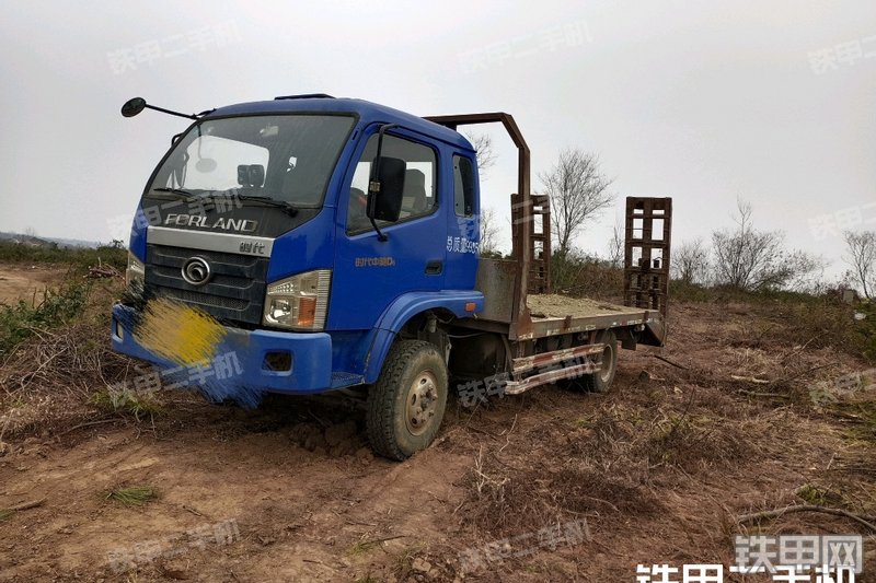 福田时代4×2平板运输车整机外观