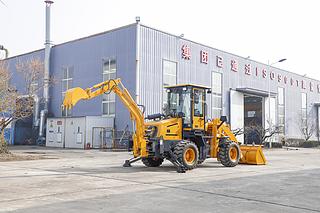 恒旺集团HW10-20挖掘装载机整机外观