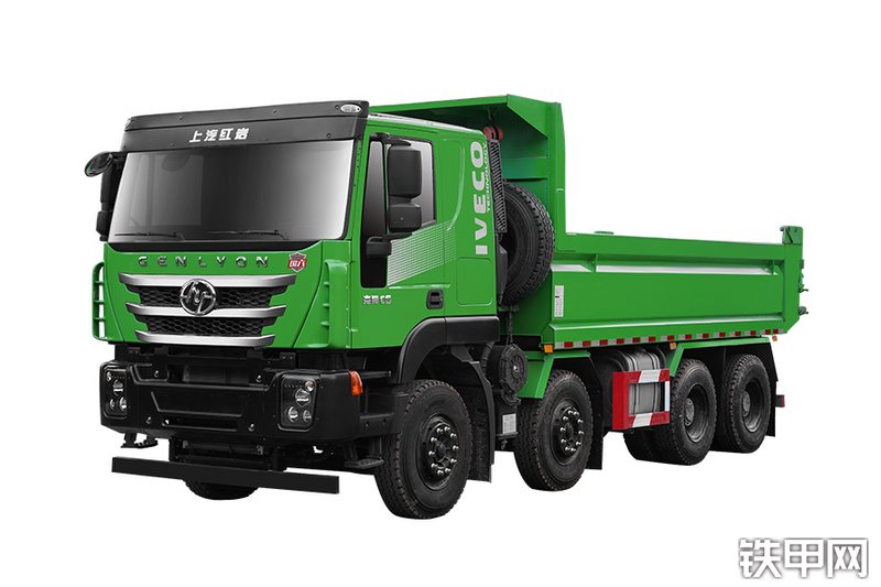 上汽红岩杰虎H6 370马力 8X4 国六（CQ3317ED10286）工程自卸车整机外观