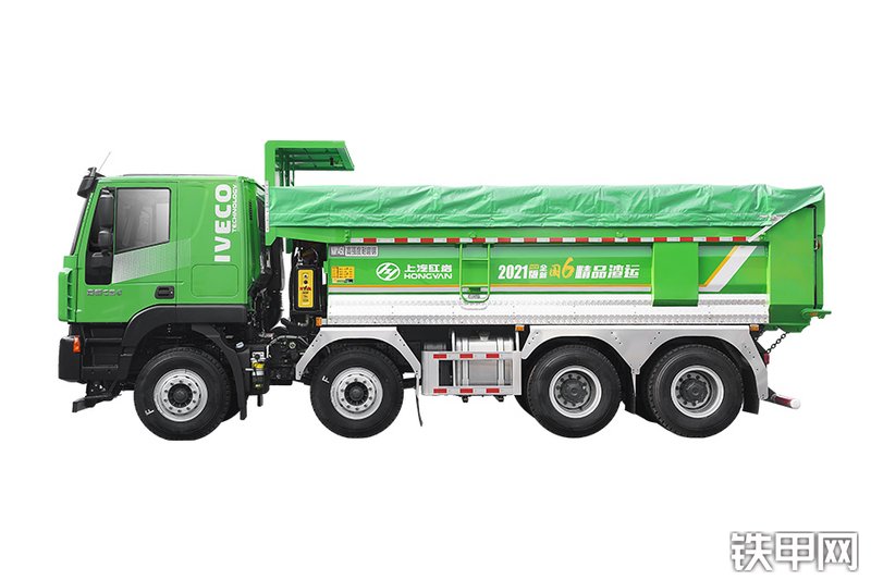 上汽红岩杰狮C6 390马力 8X4 国六（CQ3317HV09306）工程自卸车整机外观