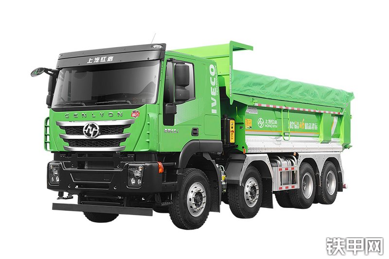 上汽红岩杰狮C6 390马力 8X4 国六（CQ3317HV09306）工程自卸车整机外观