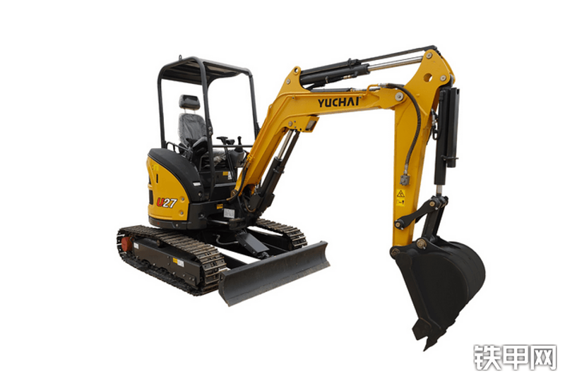 玉柴U27挖掘机整机外观