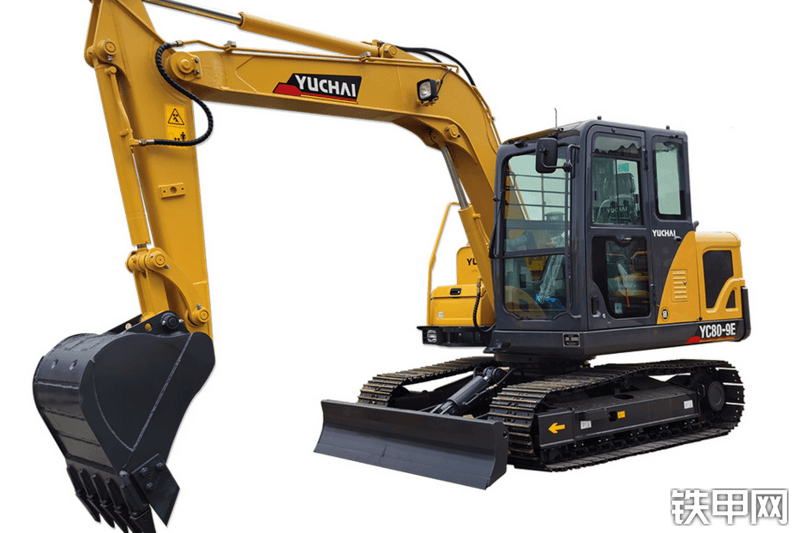 玉柴YC80-9E挖掘机整机外观