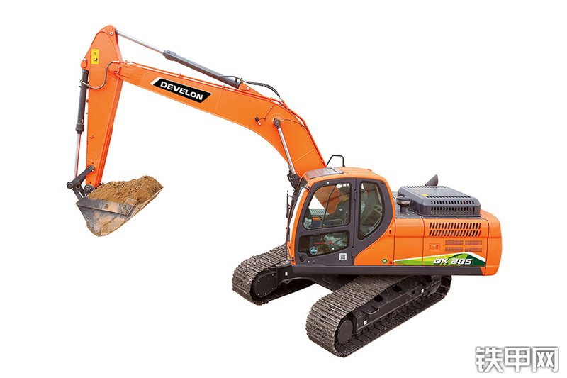 迪万伦DX205国四挖掘机整机外观