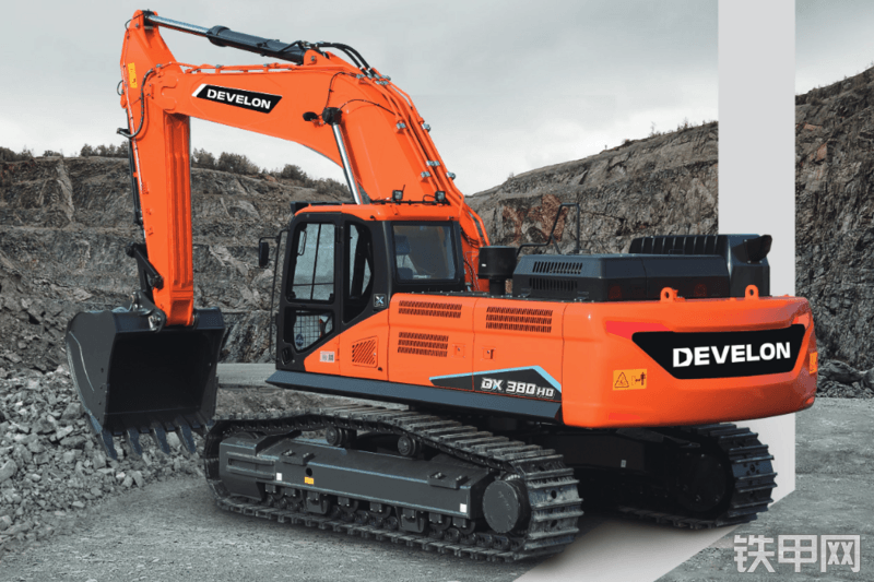 迪万伦DX380HD国四挖掘机整机外观