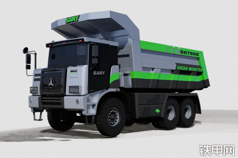 三一重工SKT105E电动非公路自卸车整机外观
