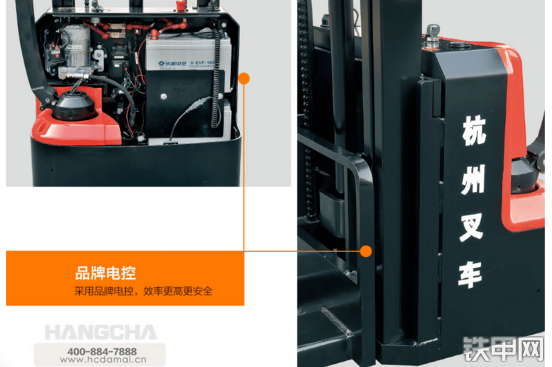 杭叉A系列CDD12-AMC1-B/SZ迷你型双柱托盘堆垛车叉车局部