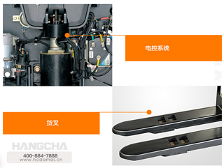 杭叉CDD16-AEC1（S）托盘堆垛车叉车局部