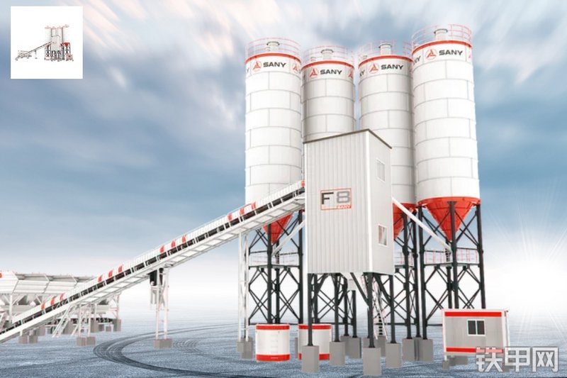 三一重工HZS120F8混凝土工程站