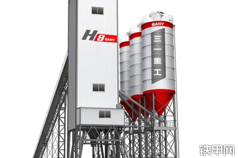 三一重工HLS240H8混凝土搅拌站整机外观
