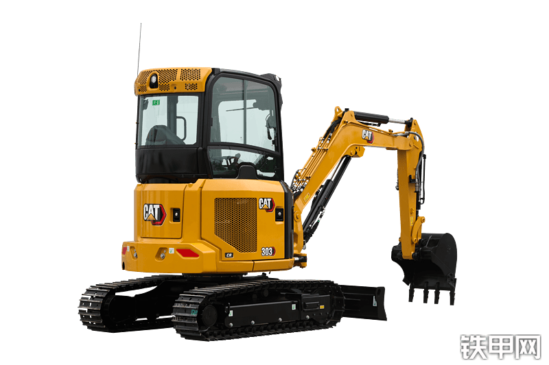 卡特彼勒CAT®303 CR(驾驶室版) 微型液压挖掘机整机外观