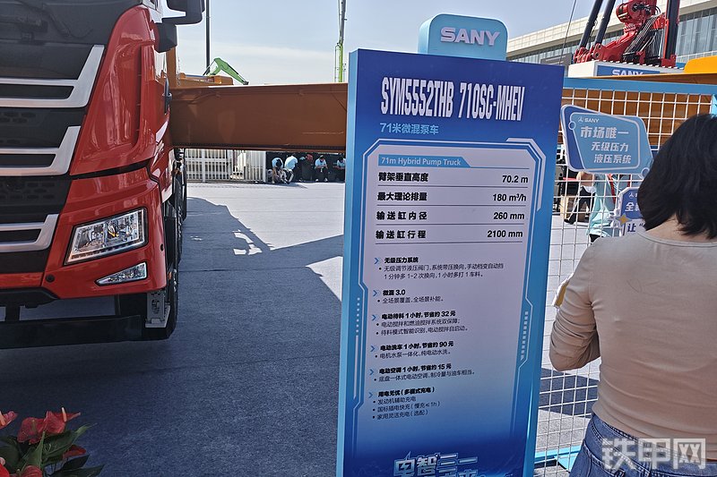 三一重工SYM5552THB 710SC-MHEV泵车展会( )