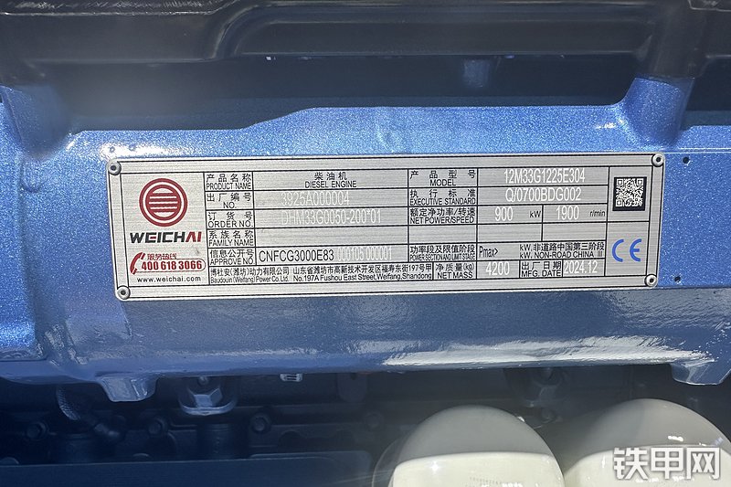 潍柴12M13发动机整机外观
