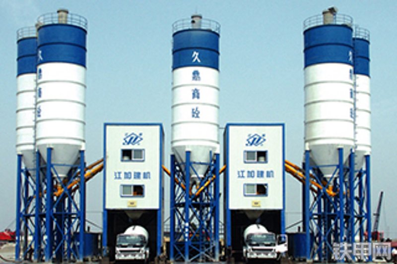 江加HZS25混凝土搅拌站整机外观