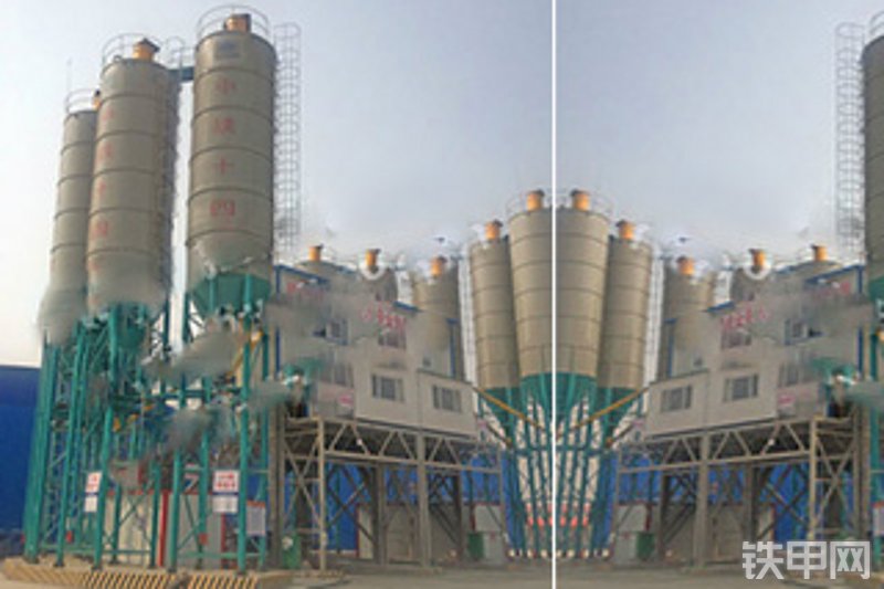 贝特HLS120混凝土搅拌站整机外观