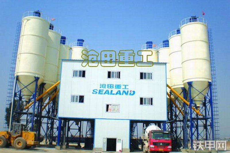 沧田重工HZS150混凝土搅拌站整机外观